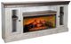 Sunny Designs™ Alpine Grey/Tobacco Leaf TV Console with Fireplace Insert Option-2