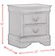 Elements International Louis Philippe Black Nightstand-4