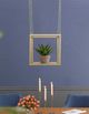 A & B Home Gold Square 16" Iron Stand with Chains-4