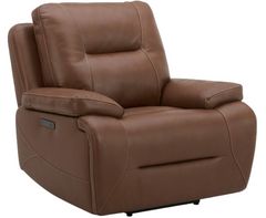 Liberty Furniture Cameron Dakota Saddle Leather Power Recliner Chair