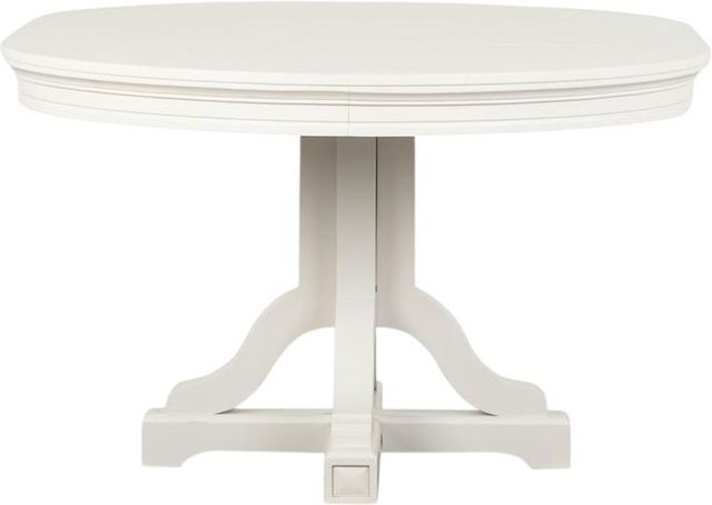 Magnussen Home® Willowbrook Egg Shell White 48" Round Dining Table-3