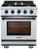 VEZENI Randolph 30" Stainless Steel Pro Style Gas Range-0