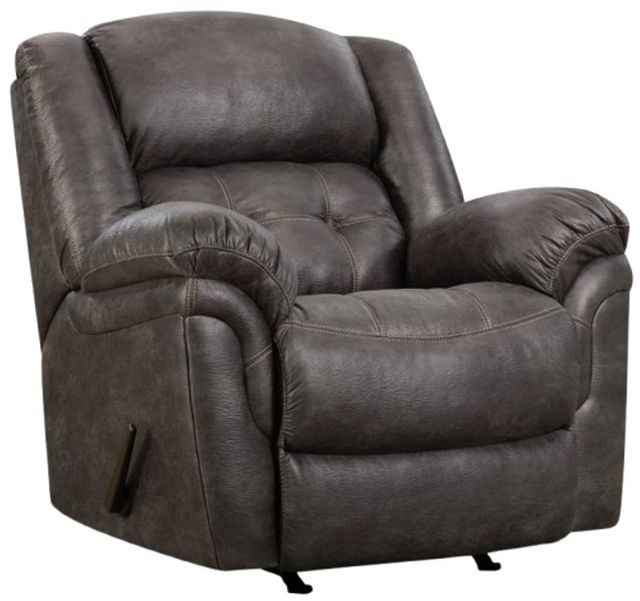 HomeStretch Frontier Charcoal Manual Rocker Recliner-129-91-14-0