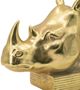 A & B Home 2-Piece Gold Rhino Bookends Set-3