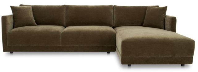 Moe's Home Collection Bryn 2-Piece Cedar Green Right-Arm Facing Sectional and Chaise-1