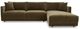 Moe's Home Collection Bryn 2-Piece Cedar Green Right-Arm Facing Sectional and Chaise-1