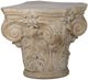 A & B Home Roman Whitewashed Cream Large Side Table-3