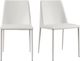Moe's Home Collection Nora 2-Piece White Dining Chair Set-4
