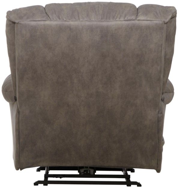 Catnapper® Dawkins Charcoal Oversized Power Lay Flat Recliner with Extra Extension Footrest-3