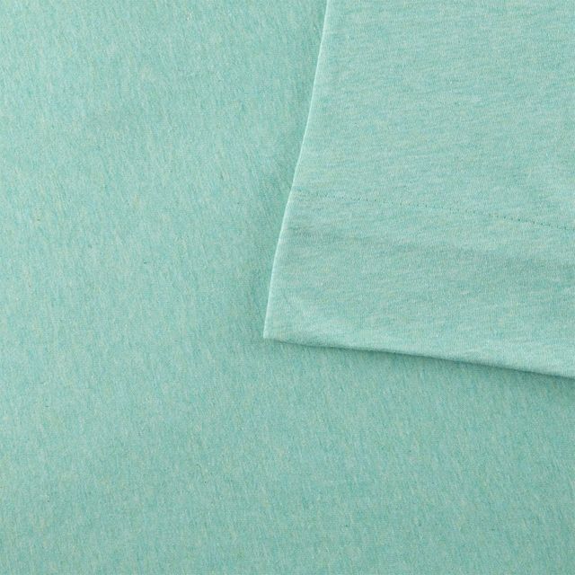 Olliix by Urban Habitat Aqua Full Heathered Cotton Jersey Knit Sheet Set-0
