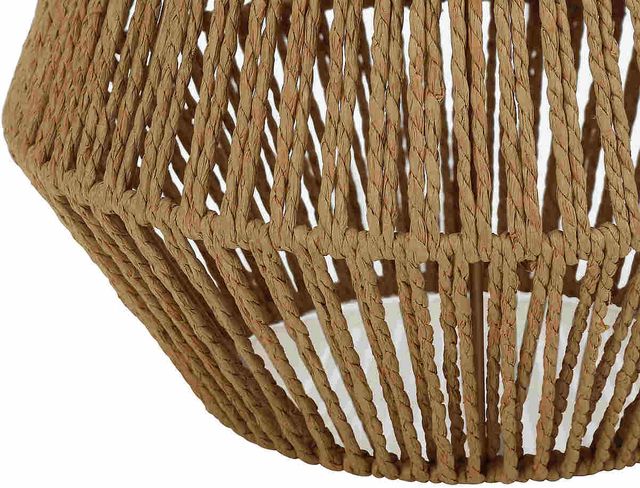Monarch Specialties Inc. 22"H Brown Rope Table Lamp-3