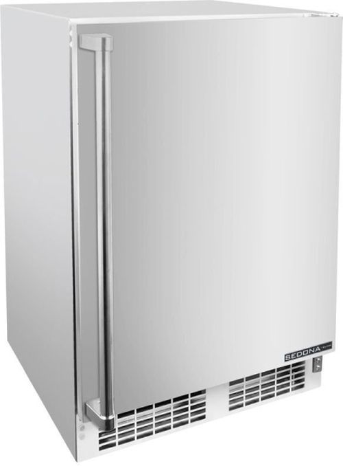 Lynx® Sedona 24" 5 Cu. Ft. Stainless Steel Built-In or Freestanding Outdoor Under the Counter Refrigerator-3