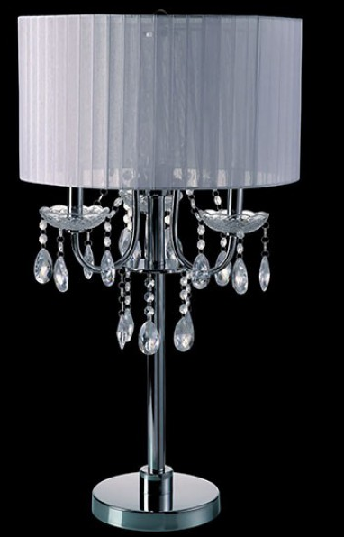 Furniture of America® Jada Chrome 16" Table Lamp-0