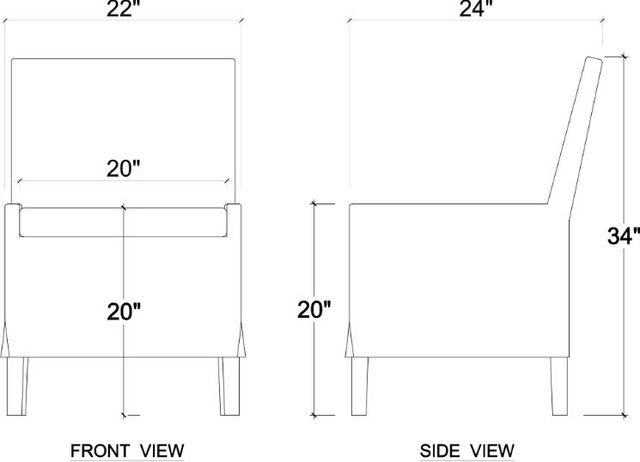 Bramble Customizable Bilboa Dining Chair-1