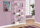 Monarch Specialties Inc. 72" L White Metal with Tempered Glass Bookcase-2