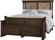 Vaughan-Bassett Scotsman Molasses King Panel Bed with Seagrass Headboard and Elder's Storage Bench Footboard-0
