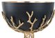A & B Home Black/Gold Decorative Bowl-4