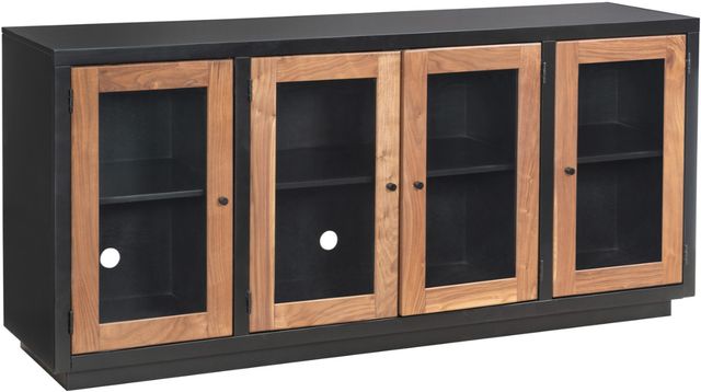aspenhome® Chelsea Black 68" 4-Door Console-0