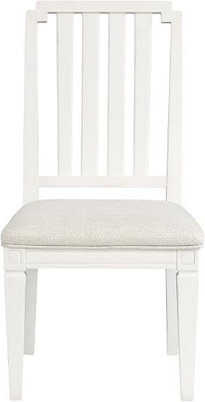Magnussen Home® Willowbrook Egg Shell White/Natural Dining Side Chair with Upholstered Seat-1