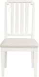 Magnussen Home® Willowbrook Egg Shell White/Natural Dining Side Chair with Upholstered Seat-1