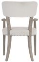 Bernhardt Albion Pewter/White Arm Chair-4