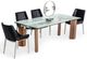 VIG Furniture Modrest Helena Stainless Steel/Walnut Dining Table-4