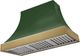 AGA Cascade 48" Cornwall Green Wall Mounted Range Hood  with Antique Brass Trim-0