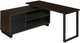 Monarch Specialties Inc. Black/Espresso L Shaped Computer Desk-0