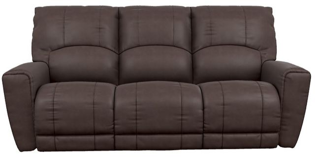 La-Z-Boy® Cassian Walnut Leather Power Reclining Sofa with Headrest-1