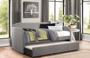 Mazin Furniture Roland Gray Twin Daybed with Trundle-2