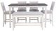 Powell® Mckoy 6-Piece Charcoal/White Counter Table Set-0