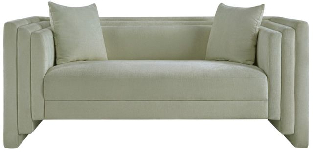 Meridian Furniture Everett Mint Chenille Fabric Loveseat-1
