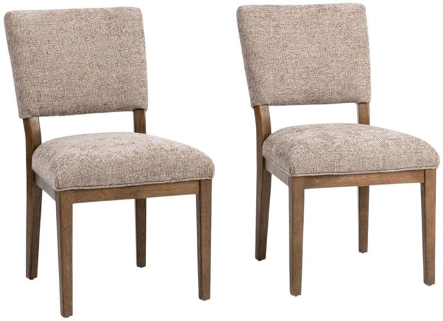 Classic Home Arima 2-Piece Mushroom Taupe Dining Chair Set-0