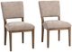 Classic Home Arima 2-Piece Mushroom Taupe Dining Chair Set-0