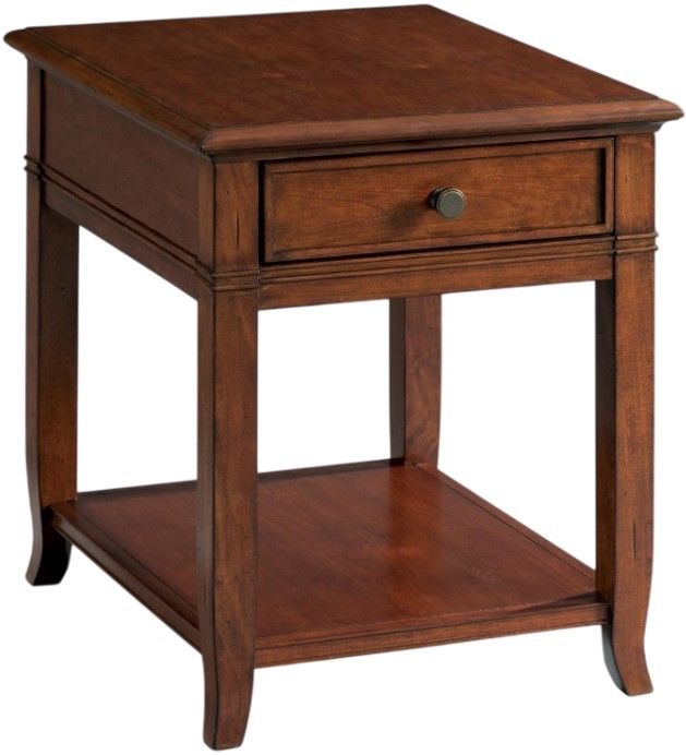 Riverside Furniture Campbell Burnished Cherry Side Table