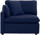 Mazin Furniture Howerton 5-Piece Blue Modular Sectional Sofa with 3 Pillows-2