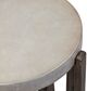 Liberty Furniture Cascade Gray Chairside Table with Wirebrush Rustic Brown Base-4