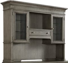 Riverside Furniture Sloane Gray Wash Credenza Hutch