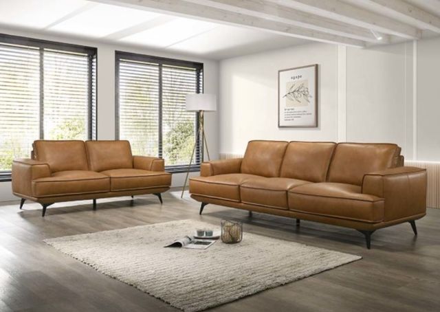 Porter International Designs Pirelli Camel Loveseat-4