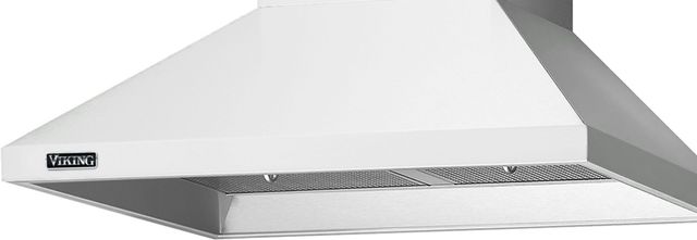 Viking® 3 Series 30" Frost White Chimney Wall Hood-1