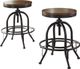 Signature Design by Ashley® Valebeck Black/Brown Swivel Barstool-1