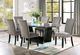 Furniture of America® Kian 2-Piece Black/Light Gray Side Chair Set-1