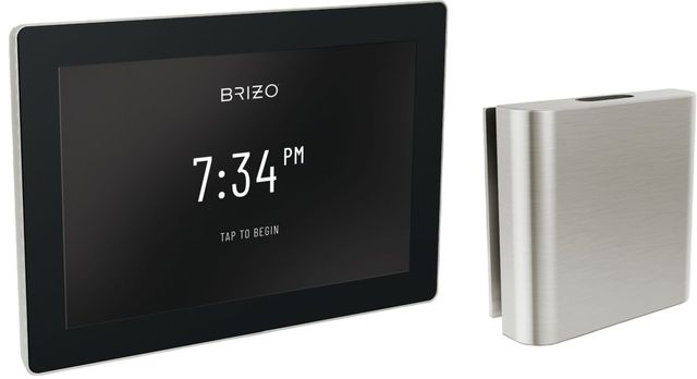 Brizo Other Lumicoat® Brushed Nickel Mystix™ Transcendent Digital Interface and Square Steam Set-0