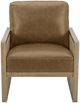 KUKAHOME Pacifica Brown/Concord Mink Accent Chair-1