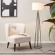 Olliix by Martha Stewart Clyde Black Metal Tripod 59.5" Floor Lamp-5