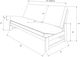 Kodiak Furniture Aspen Corduroy Fog/Reclaim Mocha Full Futon-2