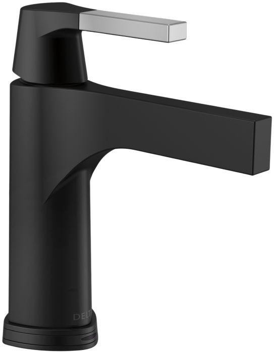Delta Zura® Chrome/Matte Black Touch2O® Bathroom Faucet with Touchless Technology-0