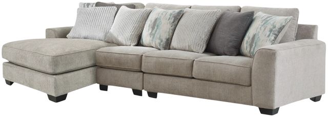 Benchcraft® Ardsley 3-Piece Pewter Left-Arm Facing Sectional and Chaise-0