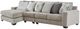 Benchcraft® Ardsley 3-Piece Pewter Left-Arm Facing Sectional and Chaise-0