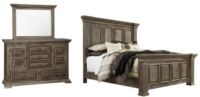 Signature Design by Ashley® Wyndahl 2-Piece Brown Queen Panel Bed Set-0